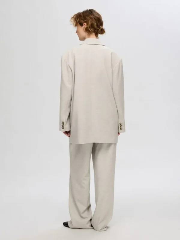 Jakkesæt & Blazers>SELECTED OVERSIZED BLAZER Beige