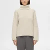 Strik>SELECTED OVERSIZED CHUNKY STRIKKET TRØJE Beige