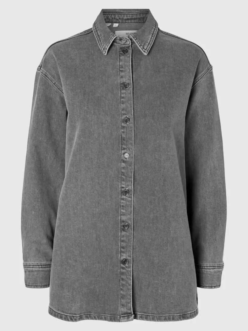 oversized_denimskjorte_5-1.webp Skjorter>SELECTED OVERSIZED DENIMSKJORTE Grey