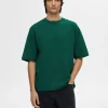 T-shirts>SELECTED OVERSIZED KORTÆRMET T-SHIRT Green