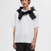 T-shirts>SELECTED OVERSIZED KORTÆRMET T-SHIRT White