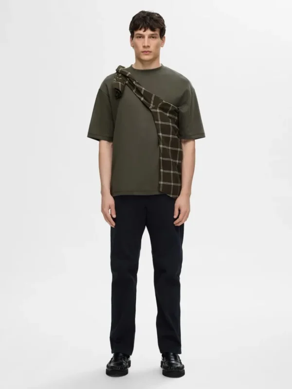 T-shirts>SELECTED OVERSIZED KORTÆRMET T-SHIRT Green