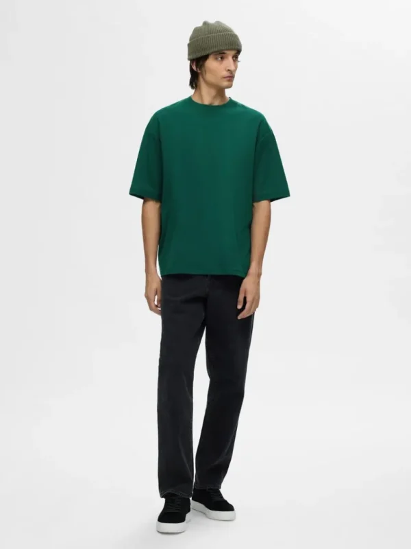 T-shirts>SELECTED OVERSIZED KORTÆRMET T-SHIRT Green