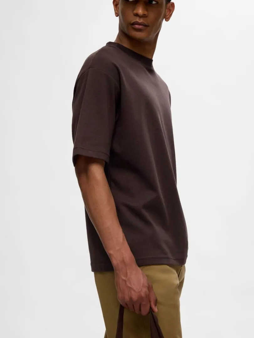 oversized_kortrmet_tshirt_2.webp T-shirts>SELECTED OVERSIZED KORTÆRMET T-SHIRT Brown