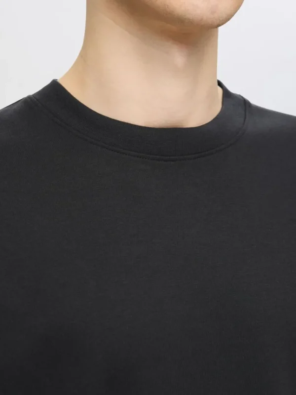 T-shirts>SELECTED OVERSIZED KORTÆRMET T-SHIRT Black