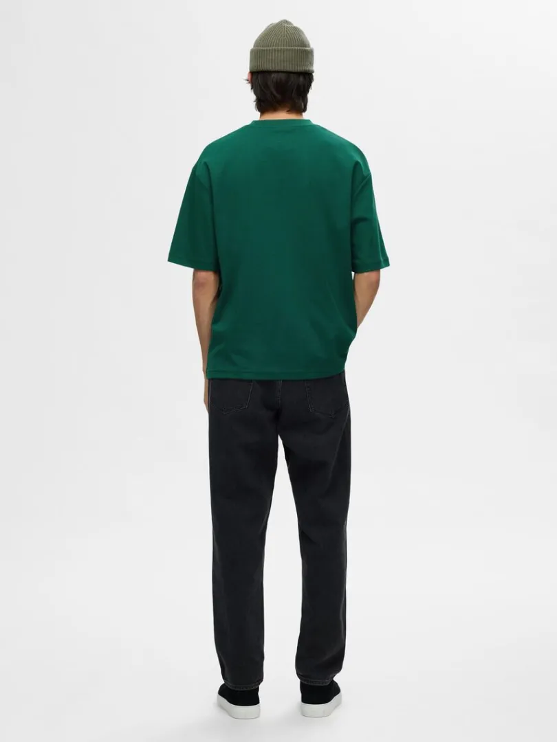 oversized_kortrmet_tshirt_4-5.webp T-shirts>SELECTED OVERSIZED KORTÆRMET T-SHIRT Green