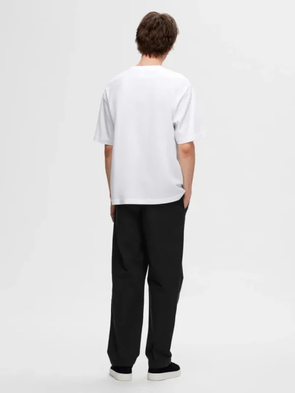 T-shirts>SELECTED OVERSIZED KORTÆRMET T-SHIRT White
