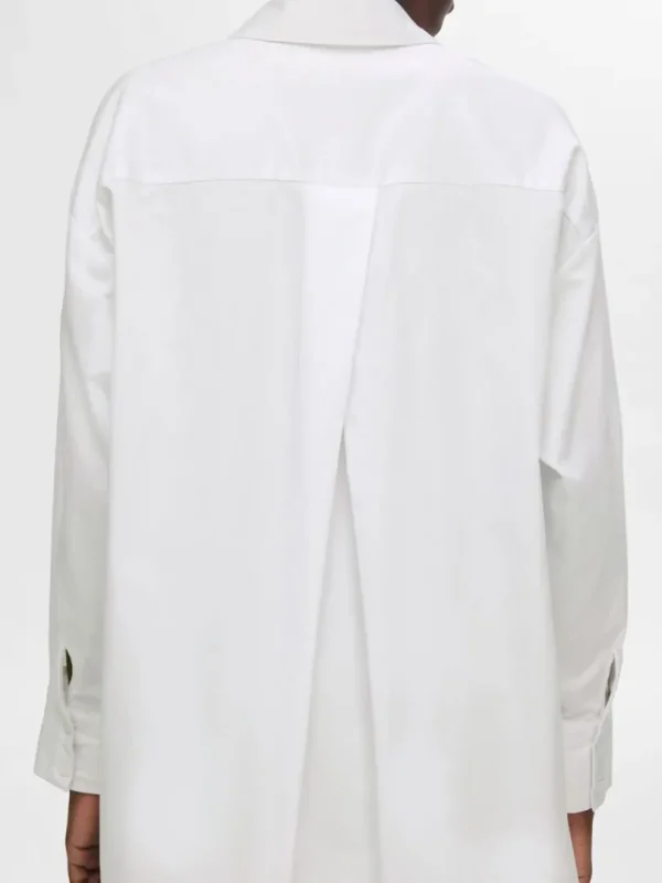 Skjorter>SELECTED OVERSIZED LANGÆRMET SKJORTE White