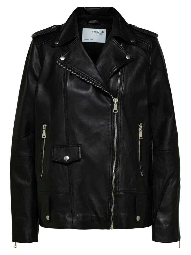 oversized_lderjakke_5.webp Overtøj>SELECTED OVERSIZED LÆDERJAKKE Black