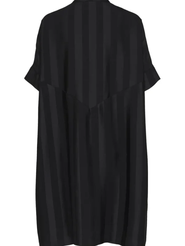 Kjoler>SELECTED OVERSIZED SATIN KORT KJOLE Black