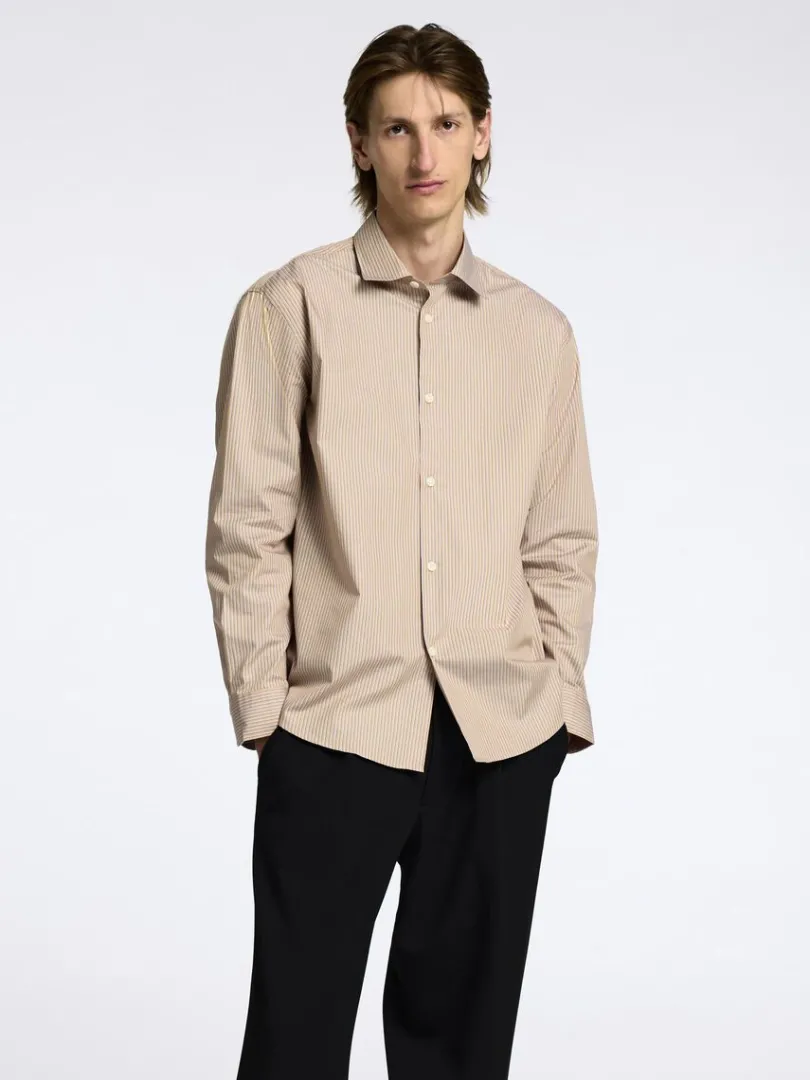 oversized_skjorte_0-5.webp Overtøj | Skjorter>SELECTED OVERSIZED SKJORTE Brown