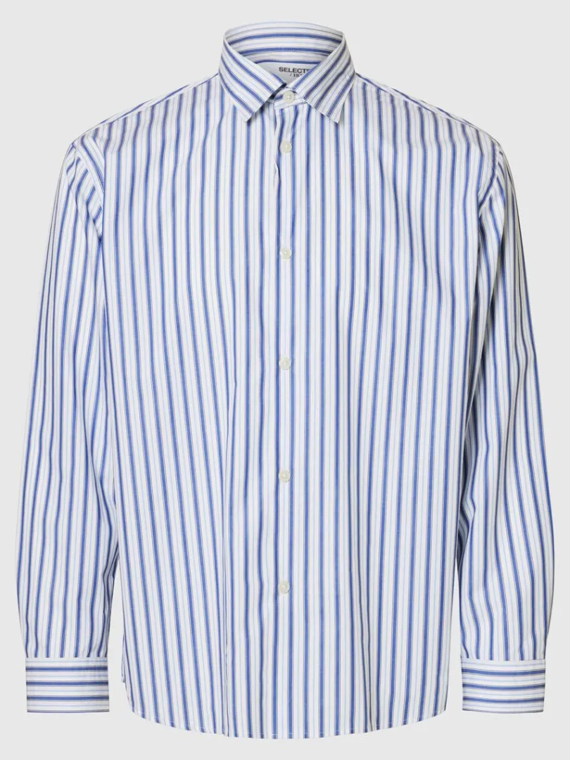 oversized_skjorte_0-6.webp Overtøj | Skjorter>SELECTED OVERSIZED SKJORTE Blue