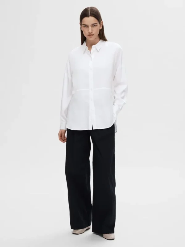 Skjorter>SELECTED OVERSIZED SKJORTE White