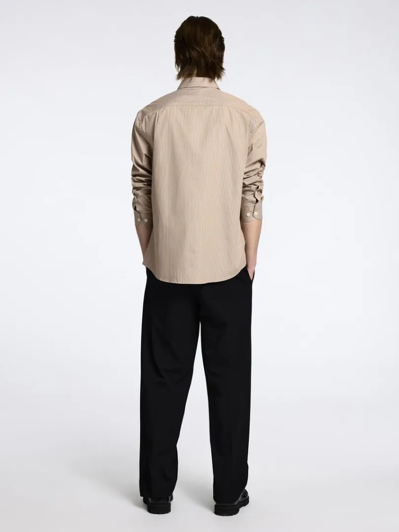 oversized_skjorte_1-5.webp Overtøj | Skjorter>SELECTED OVERSIZED SKJORTE Brown