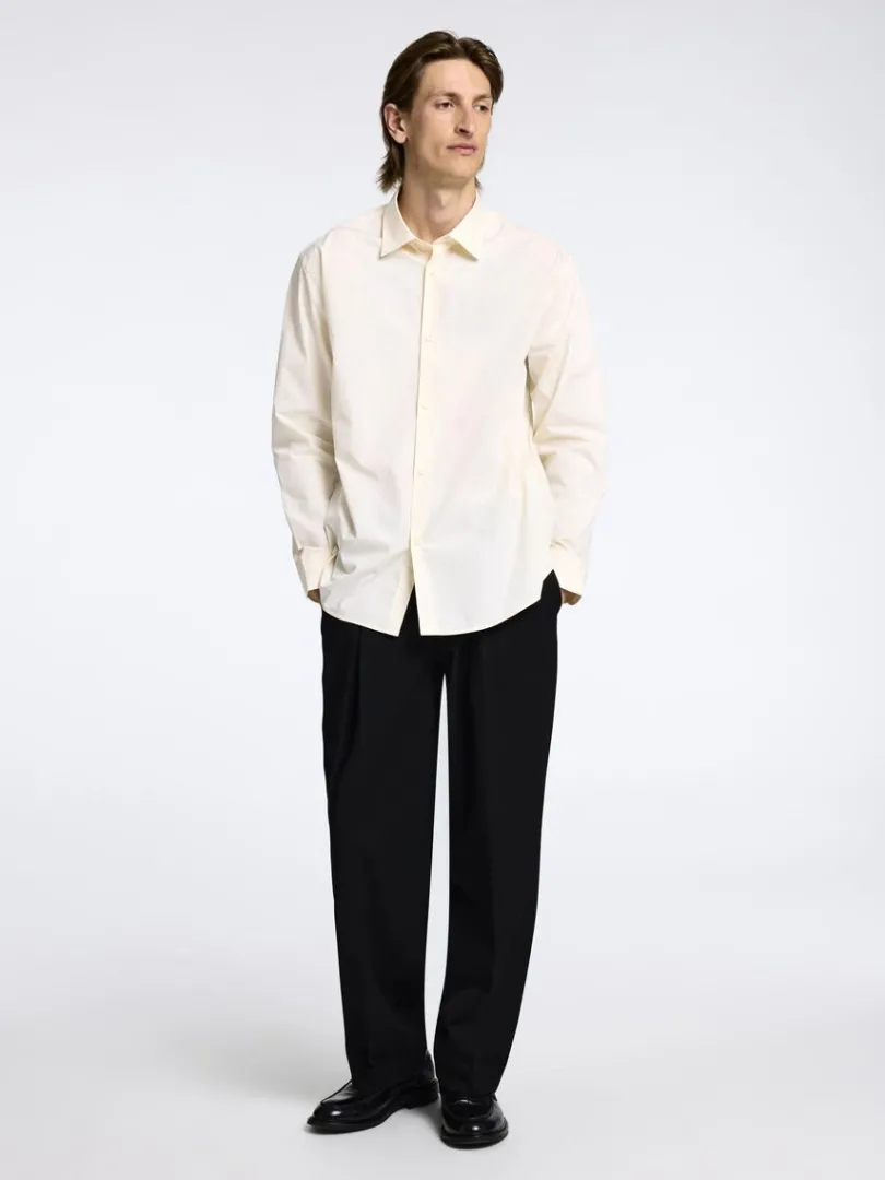 oversized_skjorte_2-4.webp Overtøj | Skjorter>SELECTED OVERSIZED SKJORTE Beige