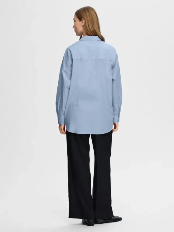 Skjorter>SELECTED OVERSIZED SKJORTE Blue