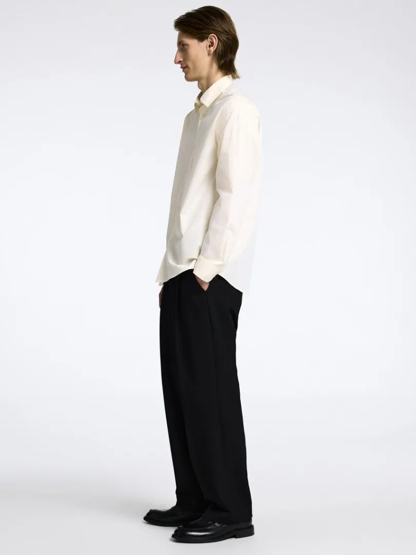oversized_skjorte_3-4.webp Overtøj | Skjorter>SELECTED OVERSIZED SKJORTE Beige