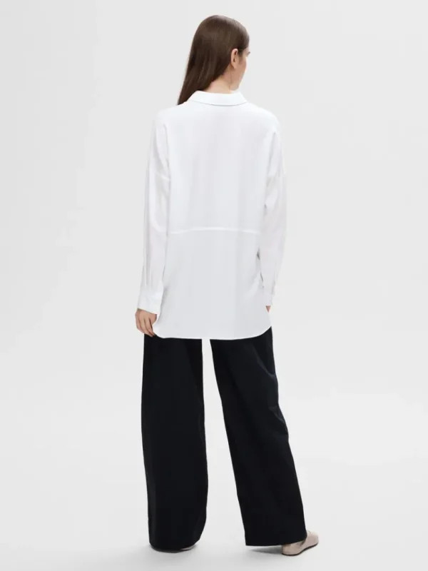 Skjorter>SELECTED OVERSIZED SKJORTE White