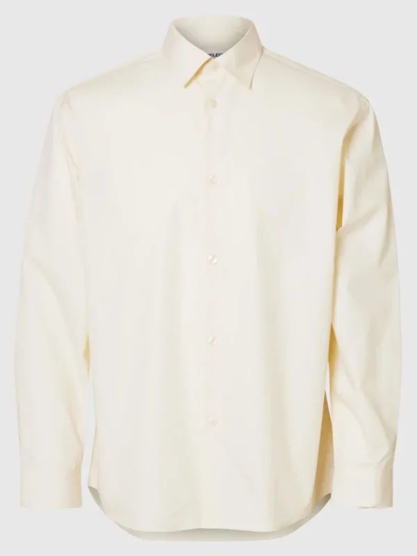 Overtøj | Skjorter>SELECTED OVERSIZED SKJORTE Beige