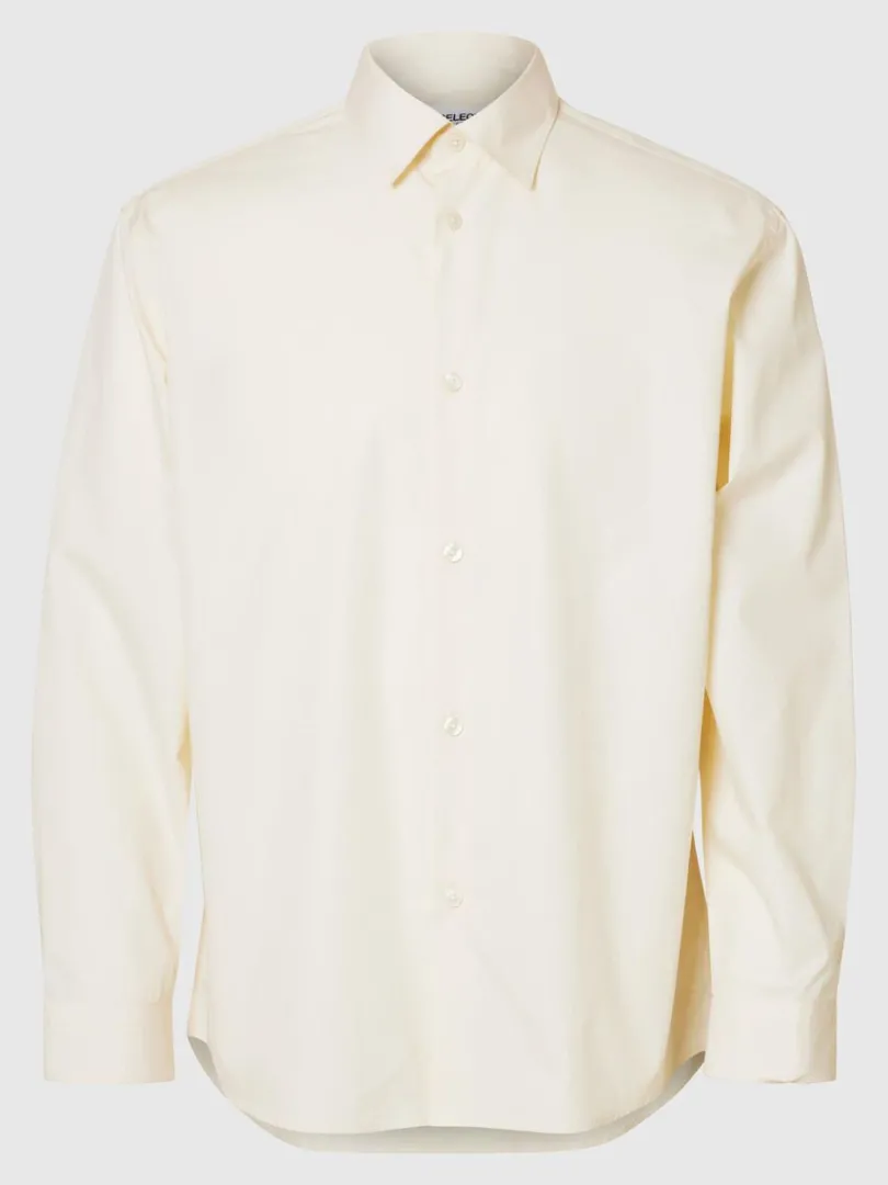oversized_skjorte_4-4.webp Overtøj | Skjorter>SELECTED OVERSIZED SKJORTE Beige