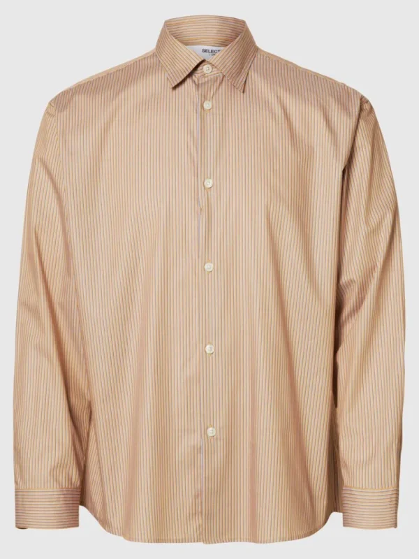 Overtøj | Skjorter>SELECTED OVERSIZED SKJORTE Brown