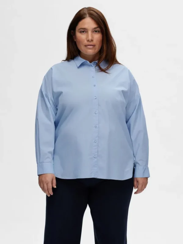 Skjorter>SELECTED OVERSIZED SKJORTE Blue