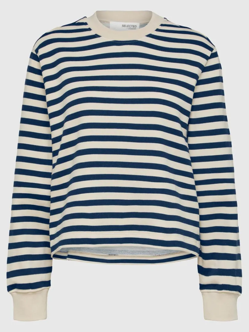 oversized_stribet_sweatsh_5.webp Hættetrøjer & Sweatshirts>SELECTED OVERSIZED STRIBET SWEATSHIRT Blue