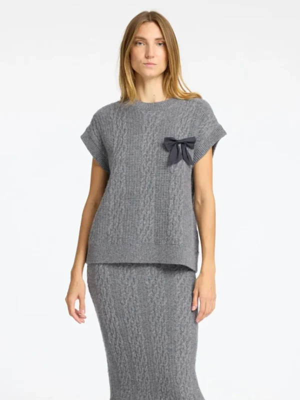 Strik>SELECTED OVERSIZED STRIK VEST Grey