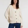 Strik>SELECTED OVERSIZED STRIKKET CARDIGAN Beige