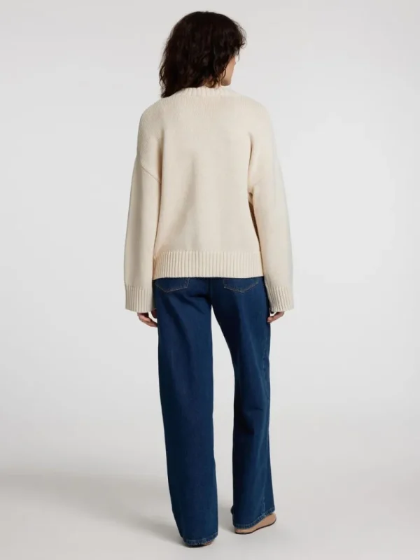 Strik>SELECTED OVERSIZED STRIKKET CARDIGAN Beige