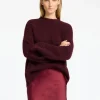 Strik>SELECTED OVERSIZED STRIKTRØJE Purple