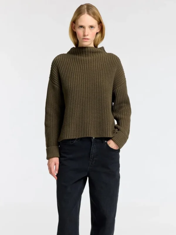 Strik>SELECTED OVERSIZED STRIKTRØJE Green