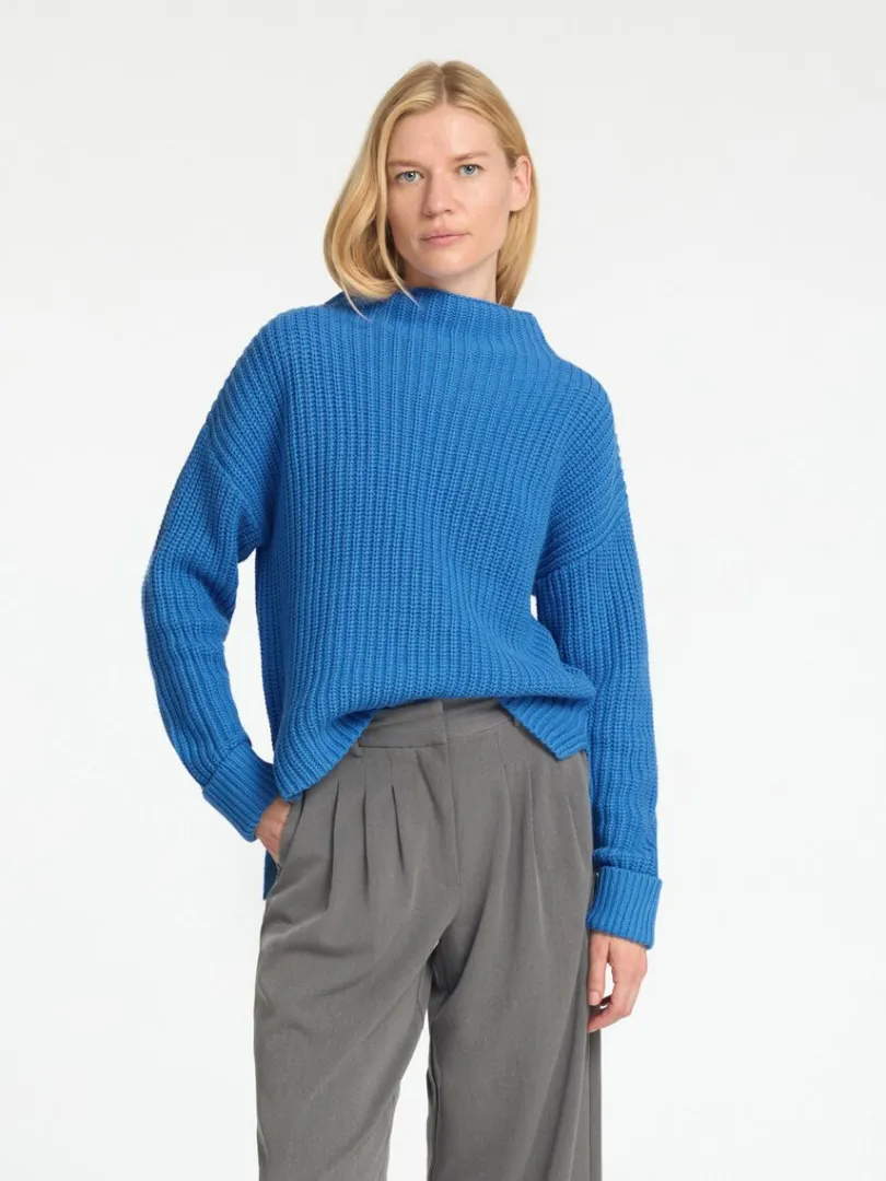 oversized_striktrje_0-13.webp Strik>SELECTED OVERSIZED STRIKTRØJE Blue