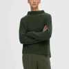 Strik>SELECTED OVERSIZED STRIKTRØJE Green