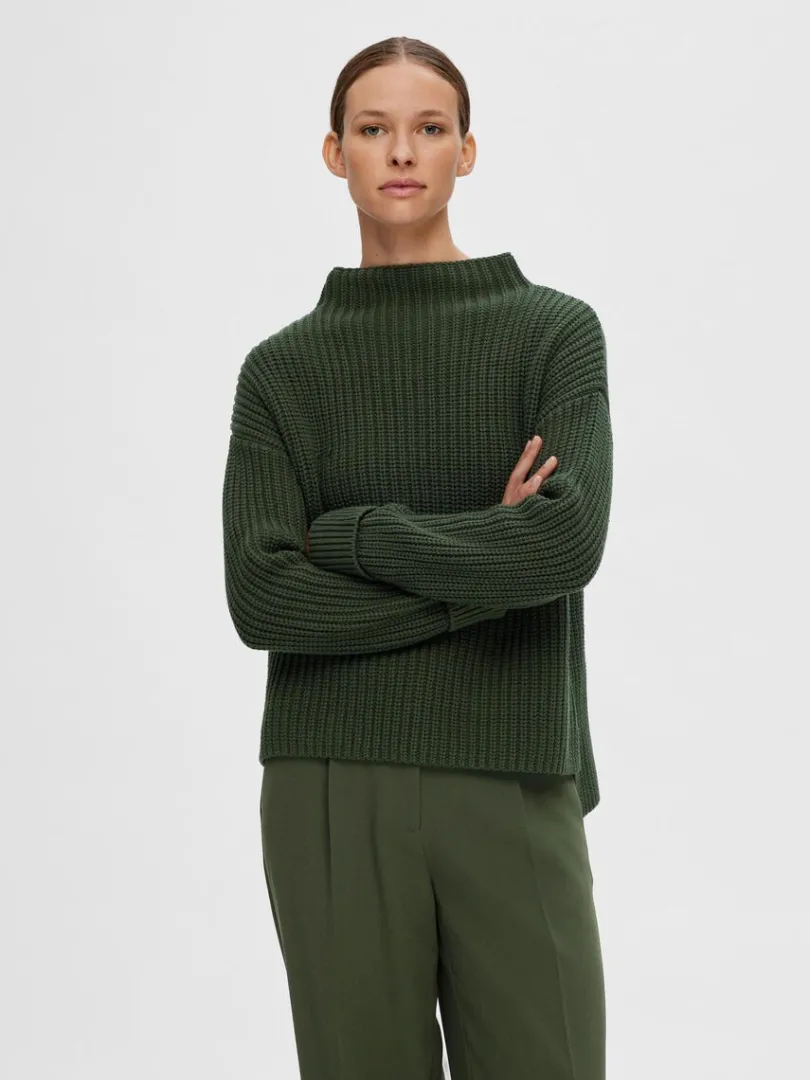 oversized_striktrje_0-14.webp Strik>SELECTED OVERSIZED STRIKTRØJE Green