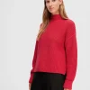 Strik>SELECTED OVERSIZED STRIKTRØJE Red