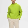 Strik>SELECTED OVERSIZED STRIKTRØJE Green
