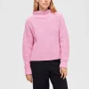 Strik>SELECTED OVERSIZED STRIKTRØJE Pink