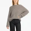 Strik>SELECTED OVERSIZED STRIKTRØJE Grey