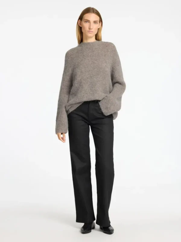 Strik>SELECTED OVERSIZED STRIKTRØJE Grey