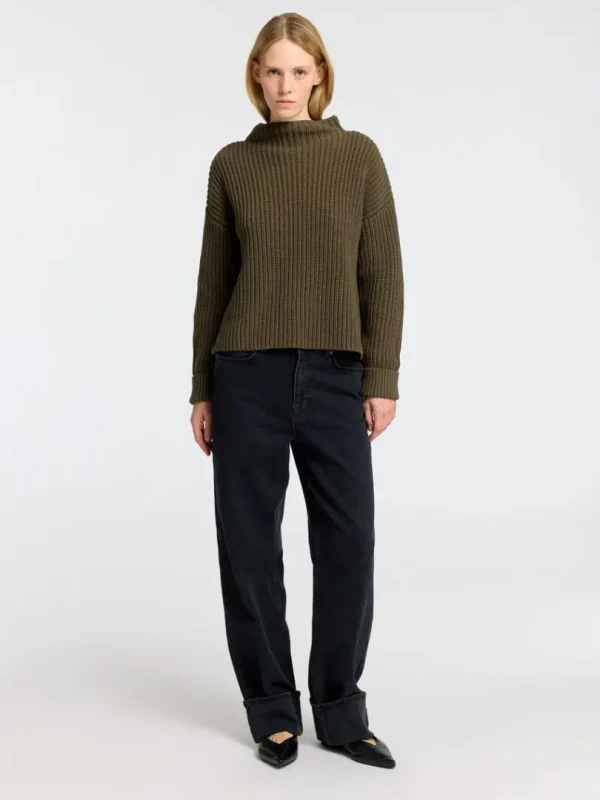 Strik>SELECTED OVERSIZED STRIKTRØJE Green