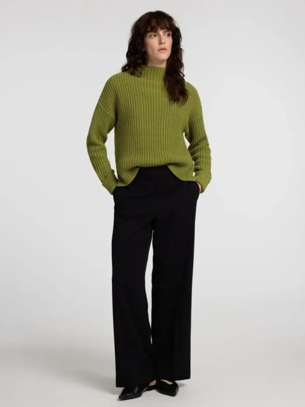 Strik>SELECTED OVERSIZED STRIKTRØJE Green