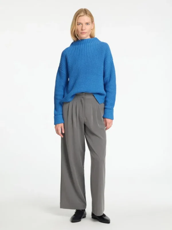 Strik>SELECTED OVERSIZED STRIKTRØJE Blue
