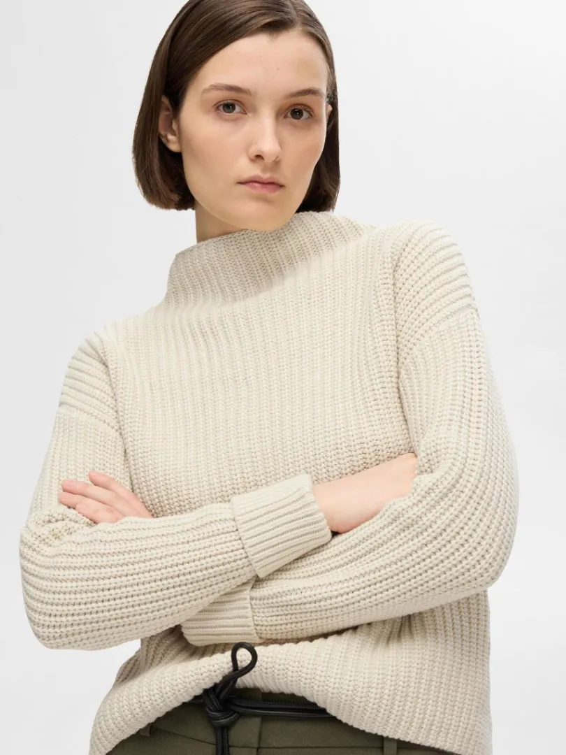 oversized_striktrje_2-13.webp Strik>SELECTED OVERSIZED STRIKTRØJE Beige