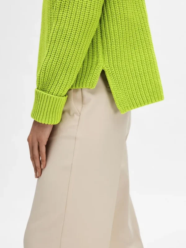 Strik>SELECTED OVERSIZED STRIKTRØJE Green