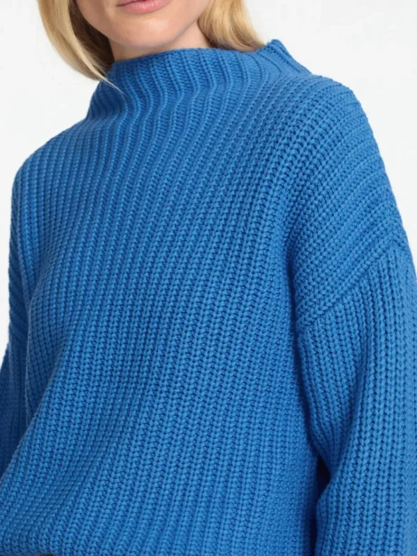 Strik>SELECTED OVERSIZED STRIKTRØJE Blue