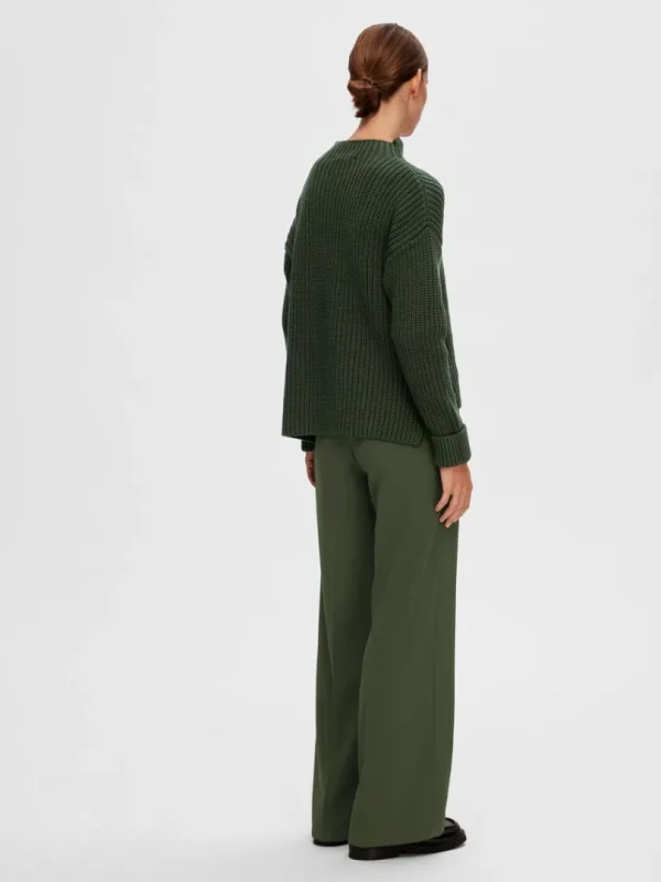 Strik>SELECTED OVERSIZED STRIKTRØJE Green