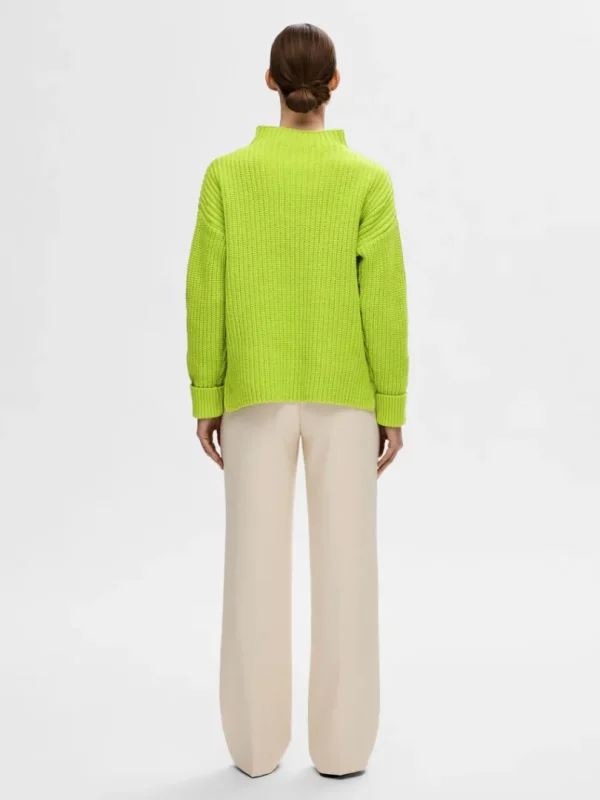 Strik>SELECTED OVERSIZED STRIKTRØJE Green