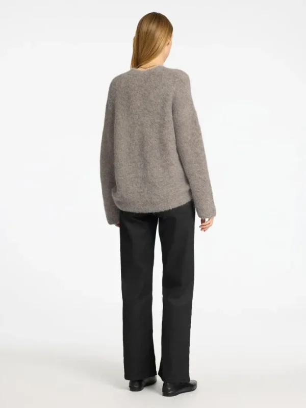 Strik>SELECTED OVERSIZED STRIKTRØJE Grey