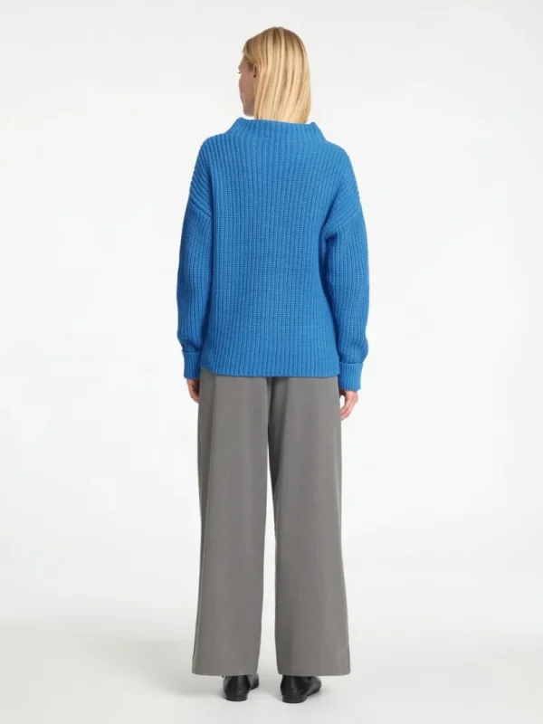 Strik>SELECTED OVERSIZED STRIKTRØJE Blue